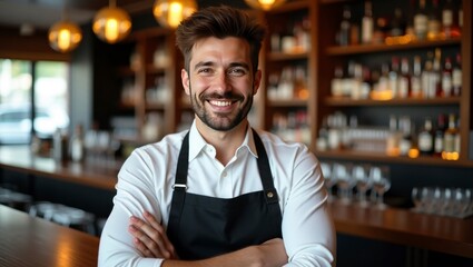 Fototapeta premium Smiling Bartender