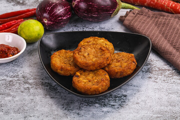 Fried potato crispy golden hash brown