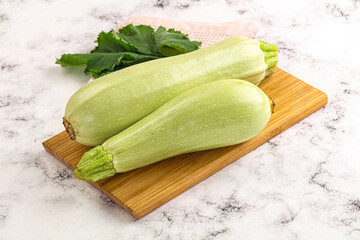Raw frsh ripe zucchini vegetable