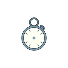 Stopwatch icon symbol vector illustration isolated on white background