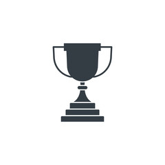 Trophy icon symbol vector illustration isolated on white background