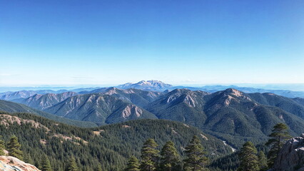 Fototapeta premium aerial, landscape, nature, mountain, field