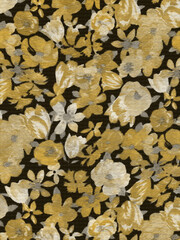 Colorful Botanical Texture Seamless Pattern Design