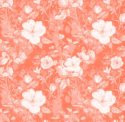 Trendy Botanical Pattern with Elegant Color Blend