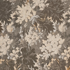 Colorful Flower and Leaf Texture Background