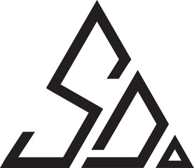 SD Triangle shape logo.eps