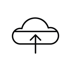 Cloud Upload icon. Userinter face icon design. vector graphic