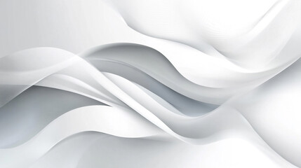 Abstract light grey background/interior. Copy space,  Abstract White Fabric with Soft Waves and Subtle Texture