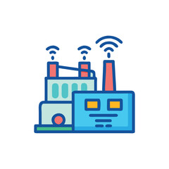  Smart Factory Technology Icon