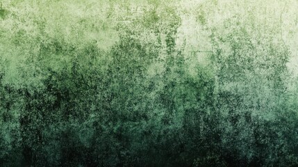 Obraz premium A green grainy gradient background transitioning from dark to light forest green with a grunge effect.