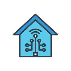 Fototapeta premium Efficient Smart Home Icon