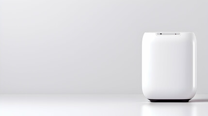 White appliance on white background, minimalist design