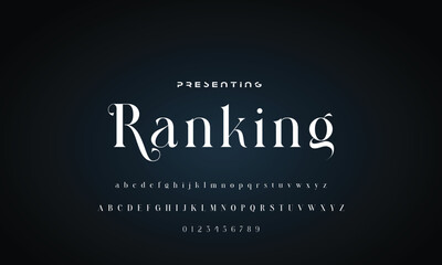 Luxury beauty font alphabet logo. Typography beautiful fashion elegant classic letters serif italic fonts wedding vintage retro casters logos. vector illustration