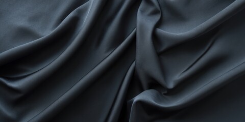 Obraz premium Black luxury fabric background with space for text.