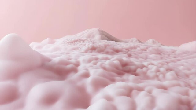 Abstract soft pink cloud texture: whimsical dreamy background in pastel hues
