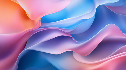 Amorphic Watercolor Pattern, Abstract wavy background with vibrant colors.