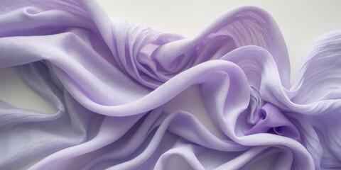 Soft flowing purple and lavender fabric folds with smooth elegant textures