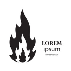 fire logo design burning and blazing
