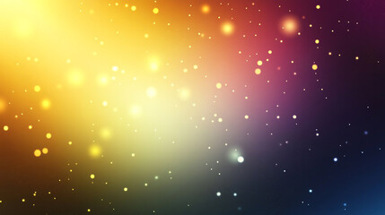 Colorful festive abstract blurred bokeh background, Golden light spots background, a dreamy visual feast