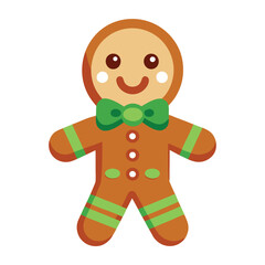 Vector illustration of Christmas gingerbread