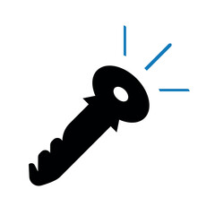 Key icon vector design.