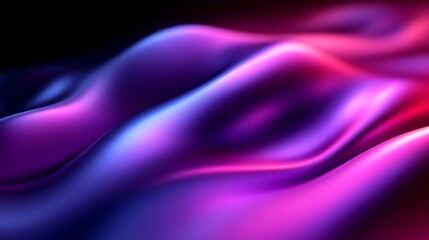 Fototapeta premium Abstract Purple and Blue Swirling Waves Design