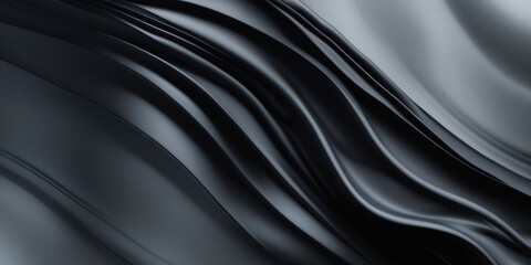 Abstract Black Gradient Background with Smooth Transition of Shades.