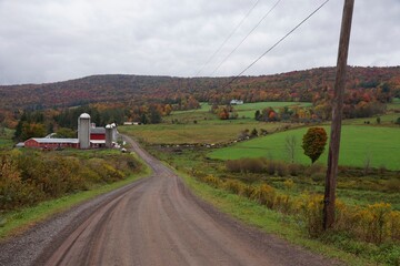 Farm in Upstate New York in autumn