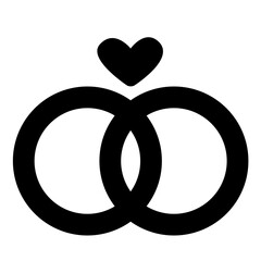 engagement ring icon, simple engagement ring outline icon