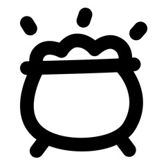 Pot of gold icon, simple Pot of gold outline icon