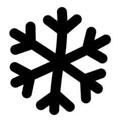 snowflake icon, simple snowflake outline icon