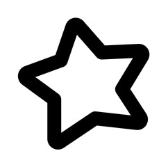 Star icon, simple Star outline icon