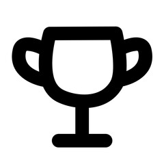 trophy icon, simple trophy outline icon