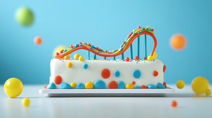 Whimsical Rollercoaster Cake: A Delightful Birthday Treat
