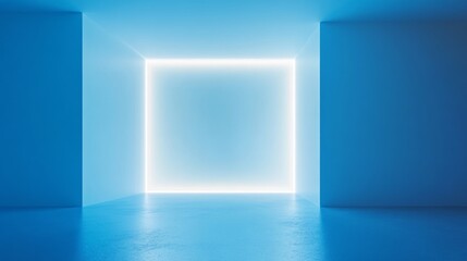 Fototapeta premium blue background glowing in the middle for ads