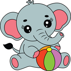Cute Elephant Clipart