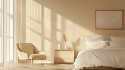 Luxurious Modern Bedroom Interior with Elegant Design Elements
