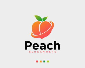 peach planet logo