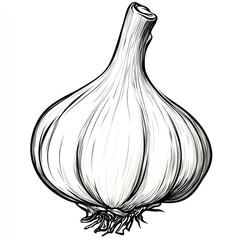 Fresh Garlic Bulb