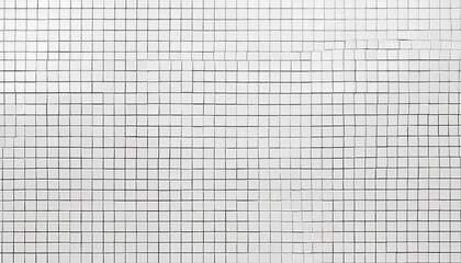 Elegant White Tiled Bathroom Wall Background, Showcasing Smooth Textures and Minimalist Aesthetic for Modern Interiors and Digital Art.