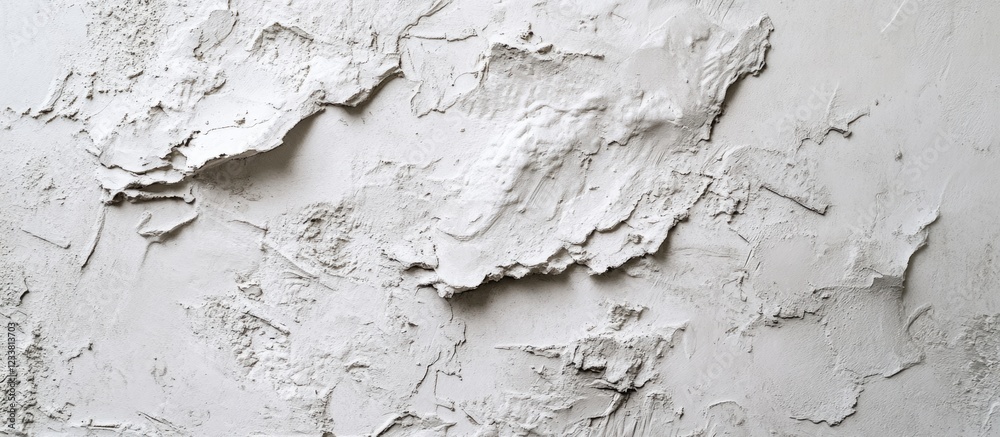 Poster textured white plaster wall surface with copy space for design elements or text.