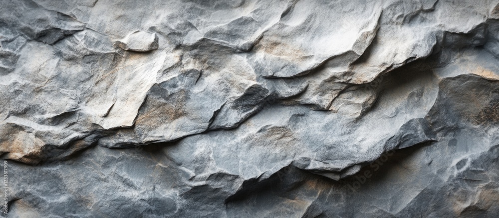 Poster Textured natural slate rock surface with varied tones and layers suitable for backgrounds and designs Copy Space
