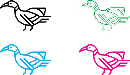 Minimalist icon set, gear symbols with checkmarks, simple line drawings, monochromatic color schemes, black, green, blue, and pink variations, clean vector graphics, productivity concept, quality assu