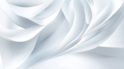 Obraz premium Abstract white wave background. Fabric Draped in Soft Curves, Abstract white wave background.