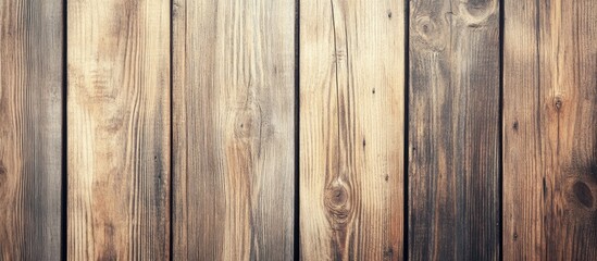 Naklejka premium Vertical wooden planks with natural grain patterns and varying shades