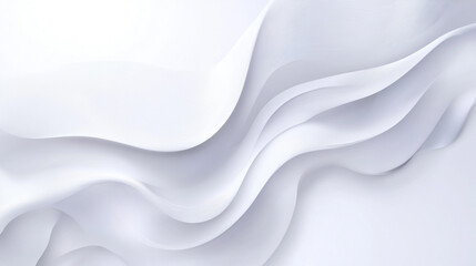 Obraz premium white silk background, Abstract White Draped Fabric with Subtle Texture