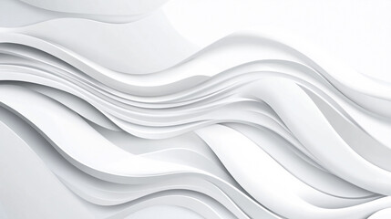 Obraz premium Ethereal Layers: Casting Shadows and Highlights, Clean white paper background, enhancing the clarity and professionalism of corporate presentations