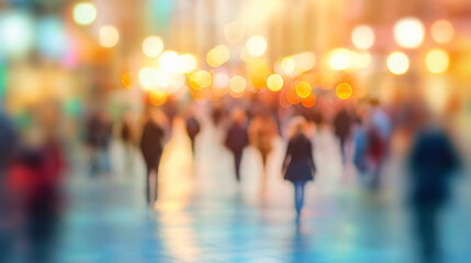 crowd of people In the street