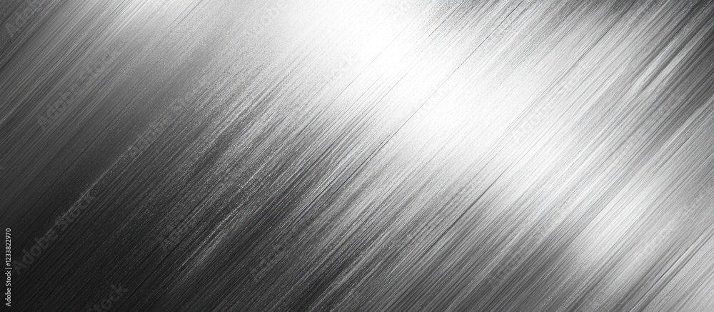 Fototapete Abstract blurred background with vertical light streaks and soft bokeh effect in monochrome colors with Copy Space