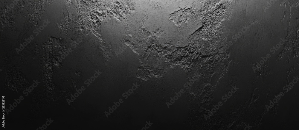 Fototapete Black textured surface with subtle variations and shadows ideal for background use Copy Space
